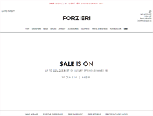 Tablet Screenshot of forzieri.com